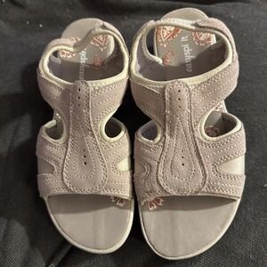 Easy Spirit Manic Stretch Slingback Sandals White‎ & Beige  Women's Size 7.5